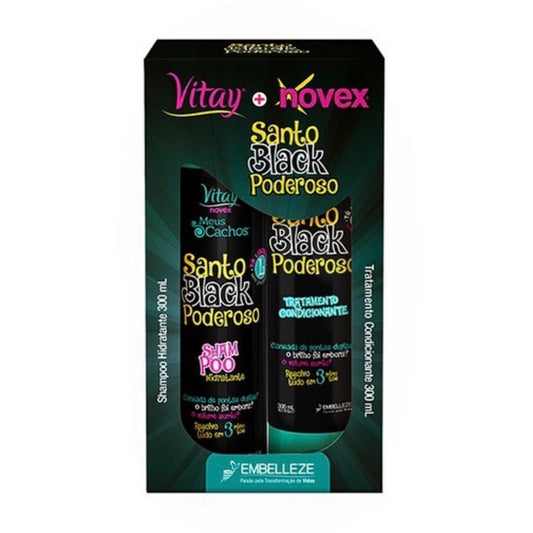 Kit Shampoo y Acondicionador Santo Black